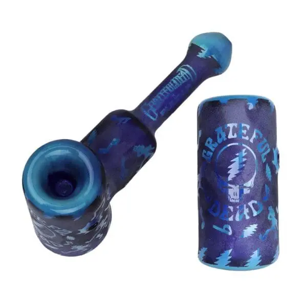 Grateful Dead x Pulsar Ethereal Music Etched Glass Hammer Bubbler - Haze Smoke Shop USA