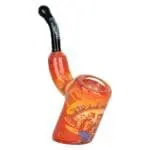 Grateful Dead x Pulsar Inside Print Bent Sherlock Pipe - Haze Smoke Shop USA
