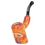 Grateful Dead x Pulsar Inside Print Bent Sherlock Pipe - Haze Smoke Shop USA