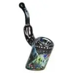 Grateful Dead x Pulsar Inside Print Bent Sherlock Pipe - Haze Smoke Shop USA
