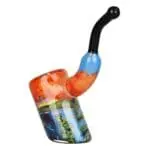 Grateful Dead x Pulsar Inside Print Bent Sherlock Pipe - Haze Smoke Shop USA