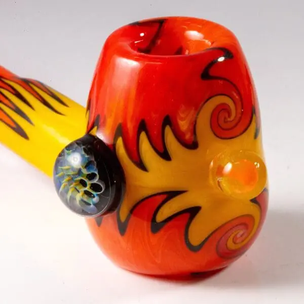 Headdy Old School Sherlock w/ Marbles - Haze Smoke Shop USA