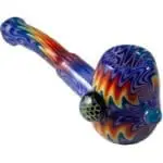 Headdy Old School Sherlock w/ Marbles Glass Pipes - Haze Smoke Shop USA