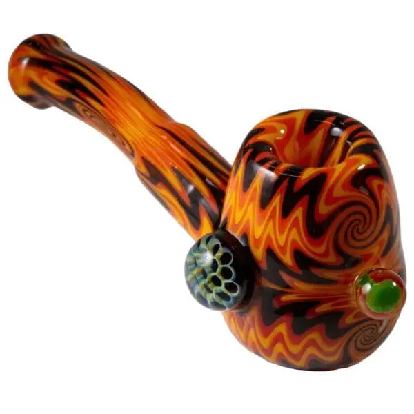 Headdy Old School Sherlock w/ Marbles - Haze Smoke Shop USA