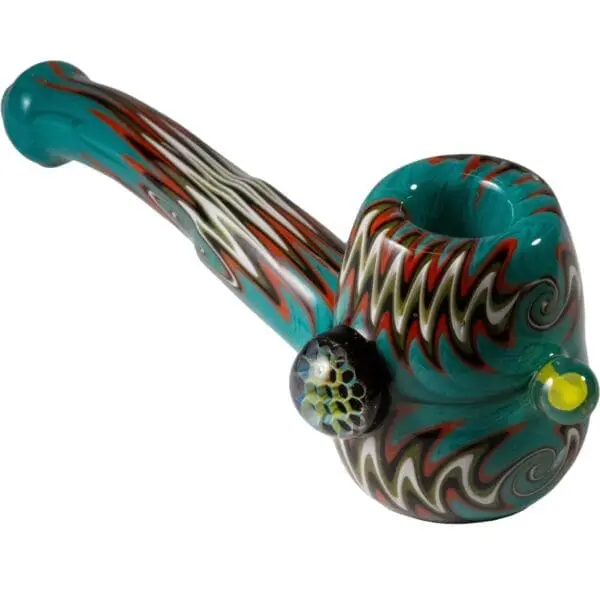 Headdy Old School Sherlock w/ Marbles - Haze Smoke Shop USA