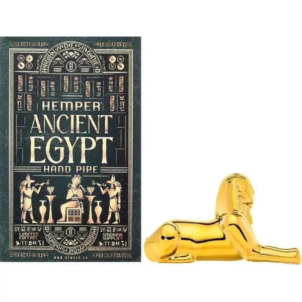 Hemper Ancient Egypt Sphinx Glass Hand Pipe - Haze Smoke Shop USA