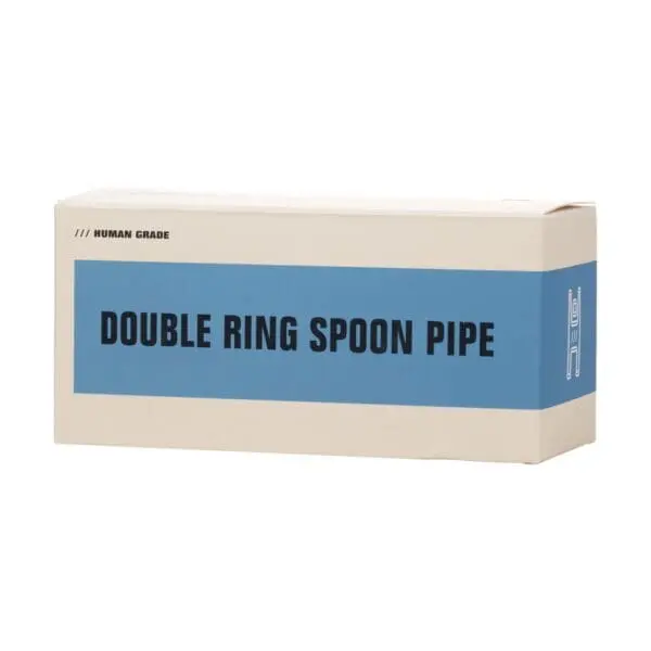 Human Grade Double Ring Spoon Pipe - Haze Smoke Shop USA