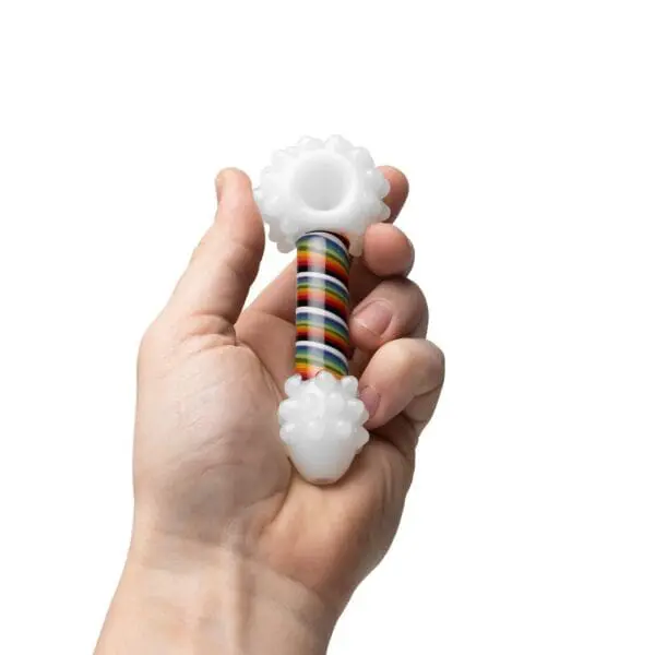 Human Grade Rainbow Spoon Pipe - Haze Smoke Shop USA