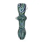 Hypnotist Triplets Wig Wag Swirls Glass Chillum Chillums - Haze Smoke Shop USA