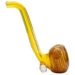 LA Pipes Flaco Skinny Glass Sherlock Pipe - Haze Smoke Shop USA