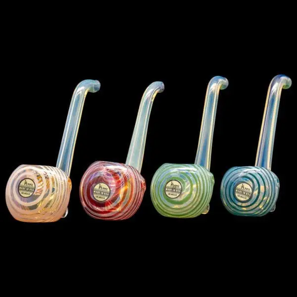 LA Pipes Flaco Skinny Glass Sherlock Pipe - Haze Smoke Shop USA