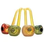 LA Pipes Flaco Skinny Glass Sherlock Pipe Glass Pipes - Haze Smoke Shop USA