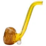 LA Pipes Flaco Skinny Glass Sherlock Pipe - Haze Smoke Shop USA