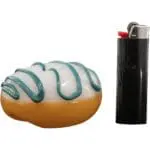 LA Pipes Frosted Donut Glass Pipe - Haze Smoke Shop USA