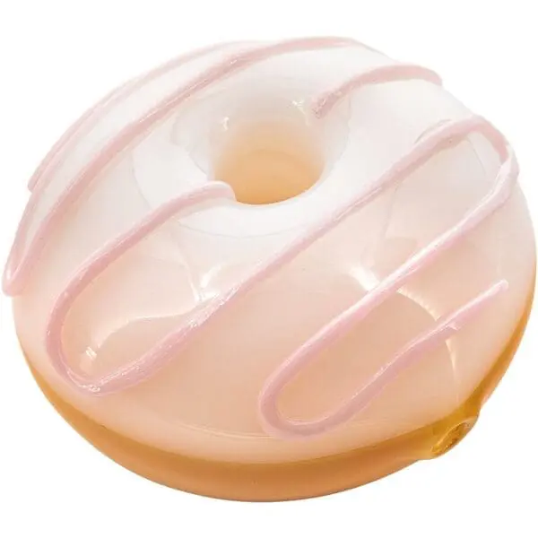 LA Pipes Frosted Donut Glass Pipe - Haze Smoke Shop USA