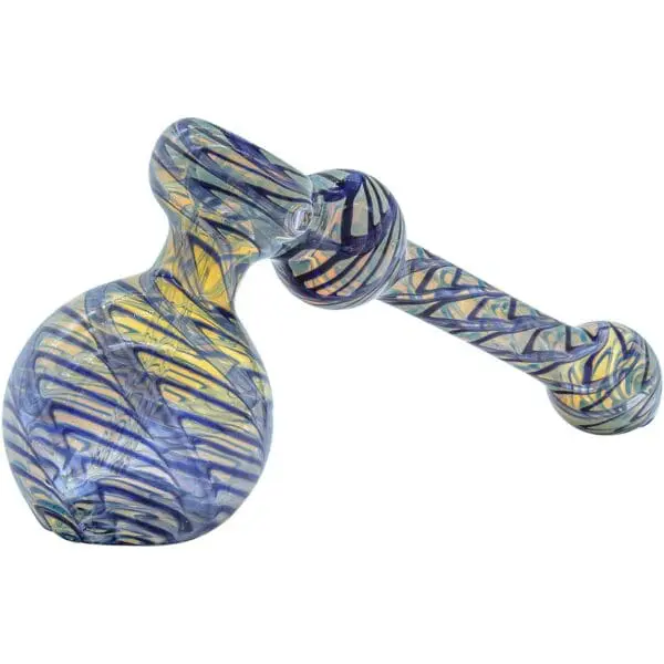 LA Pipes Full Rake Fumed Hammer Bubbler Pipe - Haze Smoke Shop USA