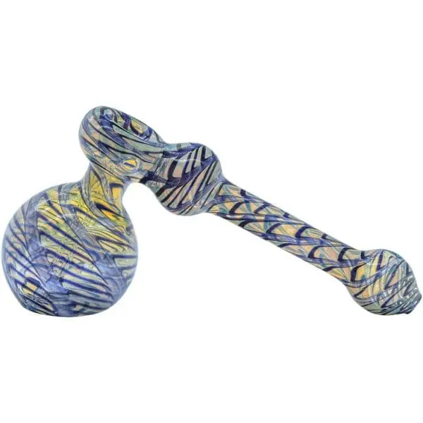 LA Pipes Full Rake Fumed Hammer Bubbler Pipe - Haze Smoke Shop USA