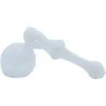 LA Pipes Ivory Hammer Glass Hammer Bubbler Pipe - Haze Smoke Shop USA