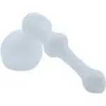LA Pipes Ivory Hammer Glass Hammer Bubbler Pipe Glass Pipes - Haze Smoke Shop USA