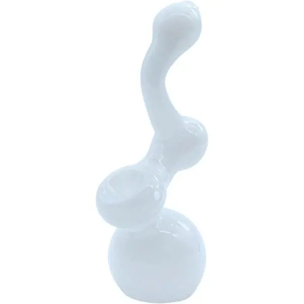 LA Pipes Ivory Sherlock Glass Sherlock Bubbler Pipe - Haze Smoke Shop USA