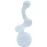 LA Pipes Ivory Sherlock Glass Sherlock Bubbler Pipe - Haze Smoke Shop USA