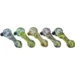 LA Pipes Painted Warrior Spoon Glass Pipe - Haze Smoke Shop USA