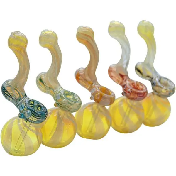 LA Pipes Rake Bubb Fumed Sherlock Bubbler Pipe - Haze Smoke Shop USA