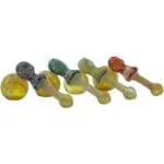 LA Pipes Raked Hammer Fumed Hammer Bubbler Pipe - Haze Smoke Shop USA