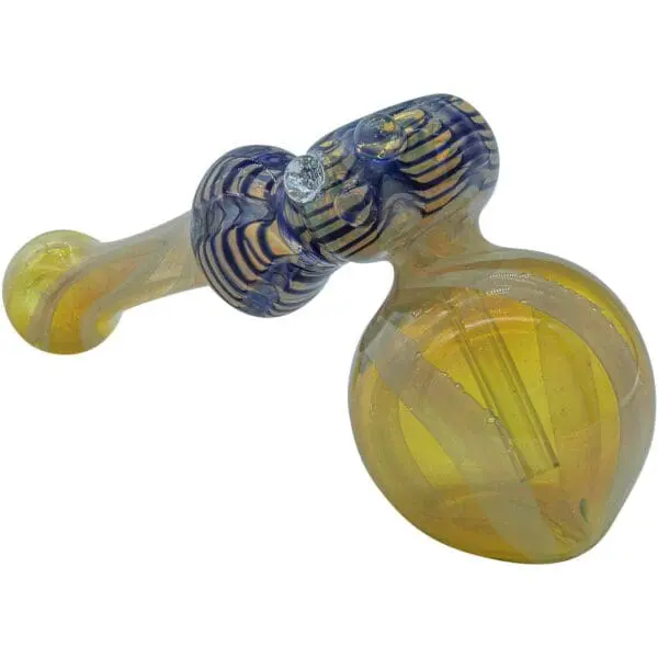LA Pipes Raked Hammer Fumed Hammer Bubbler Pipe - Haze Smoke Shop USA
