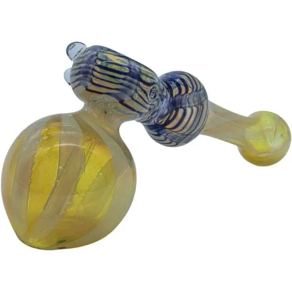 LA Pipes Raked Hammer Fumed Hammer Bubbler Pipe - Haze Smoke Shop USA