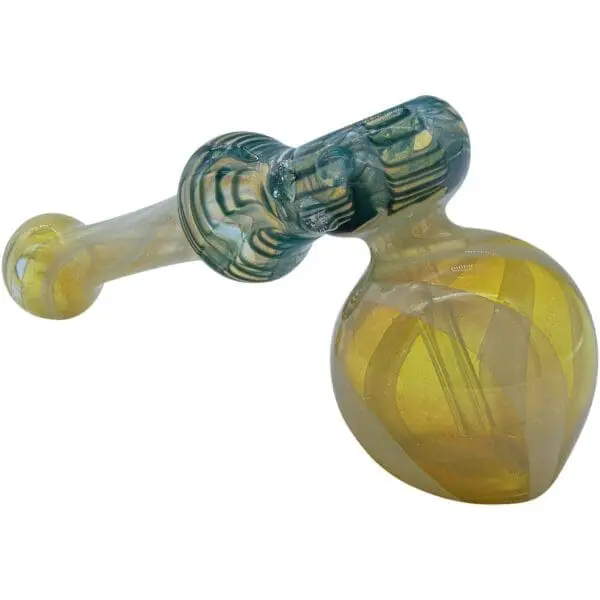 LA Pipes Raked Hammer Fumed Hammer Bubbler Pipe - Haze Smoke Shop USA