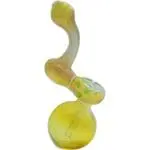 LA Pipes Silver Sherlock Fumed Sherlock Bubbler Pipe Glass Pipes - Haze Smoke Shop USA