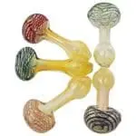 LA Pipes Spiral-Head Color Changing Glass Spoon Pipe - Haze Smoke Shop USA