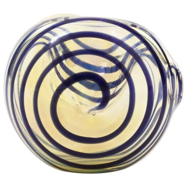 LA Pipes Spiral-Head Color Changing Glass Spoon Pipe - Haze Smoke Shop USA