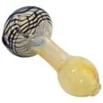 LA Pipes Spiral-Head Color Changing Glass Spoon Pipe - Haze Smoke Shop USA