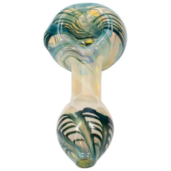 LA Pipes Twisty Cane Spoon Glass Pipe - Haze Smoke Shop USA