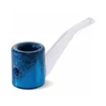 Liquid Glitter Sherlock Hand Pipe Glass Pipes - Haze Smoke Shop USA