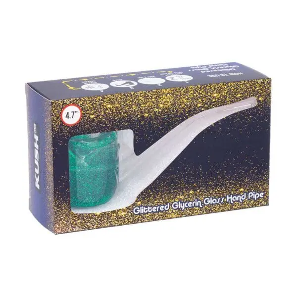 Liquid Glitter Sherlock Hand Pipe - Haze Smoke Shop USA