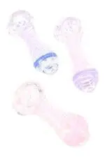 Neon Dot Glass Spoon Glass Pipes - Haze Smoke Shop USA