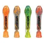 Pulsar Fritted Swirl Flat Mouth Glass Bat