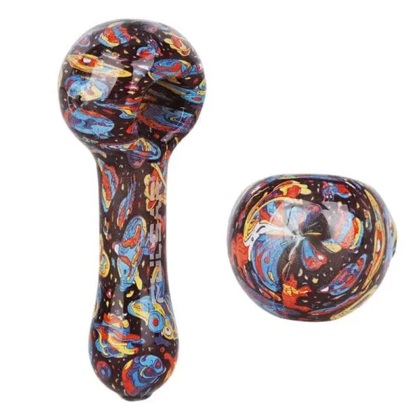 Pulsar Inside Print Glass Spoon Pipe - Haze Smoke Shop USA