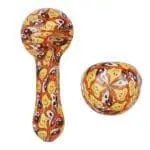Pulsar Inside Print Glass Spoon Pipe - Haze Smoke Shop USA