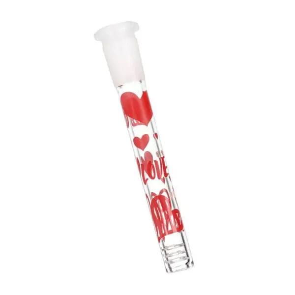 Pulsar Valentine's Hearts Roses Glass Herb Pipe Duo - Haze Smoke Shop USA