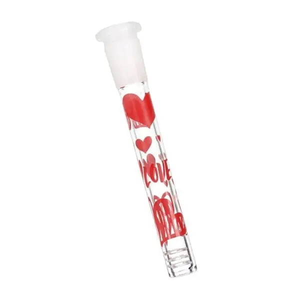 Pulsar Valentine's Hearts Roses Glass Herb Pipe Duo - Haze Smoke Shop USA