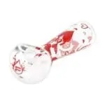 Pulsar Valentine's Hearts Roses Glass Herb Pipe Duo - Haze Smoke Shop USA