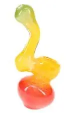 Rasta Frit Sherlock Glass Bubbler Sunset Sway Bubbler - Haze Smoke Shop USA
