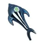 SeshGear Electroplated Cobalt Chomper Glass Hand Pipe - Haze Smoke Shop USA