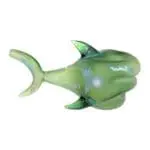 Shark Attack Sandblasted Glass Hand Pipe - Haze Smoke Shop USA