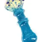 Silver-Fumed Color-Changing Dotted Spoon Pipe Dot Pop