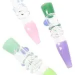 Slime-Colored Glass Chillum Slime Sipper